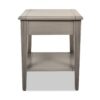 Dauphin - Storage Shelf Side Table - Gray Cashmere - Image 2