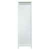 Modern Bedroom Storage Wardrobe With Hanging Rods, 2 Drawers, Open Shelves, Sliding Door - White - Image 10