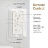 Modern Ceiling Fan With 3 Color Dimmable Light 5 ABS Blades Smart Remote Control Reversible Dc Motor - Black - Image 8