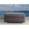 Square Coffee Table With Rustproof Frame And Clear Top - Brown Mix - Image 4