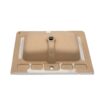 Rectangular Single Vanity Top With 1 Faucet Hole And Overflow, 28 X 19" - White - Image 11