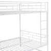 Full Over Full Bunk Bed With Shelf And Guardrails - White - Image 6