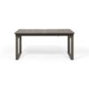 Outdoor Expandable Acacia Wood Dining Table With U Shaped Leg - Gray - Image 9