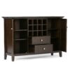 Bedford - Sideboard Buffet And Wine Rack - Dark Tobacco Brown - Image 3