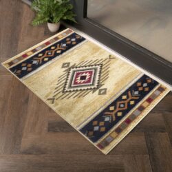 Tribes - 2' X 3' Southwest Area Rug - Cream, Polyester
