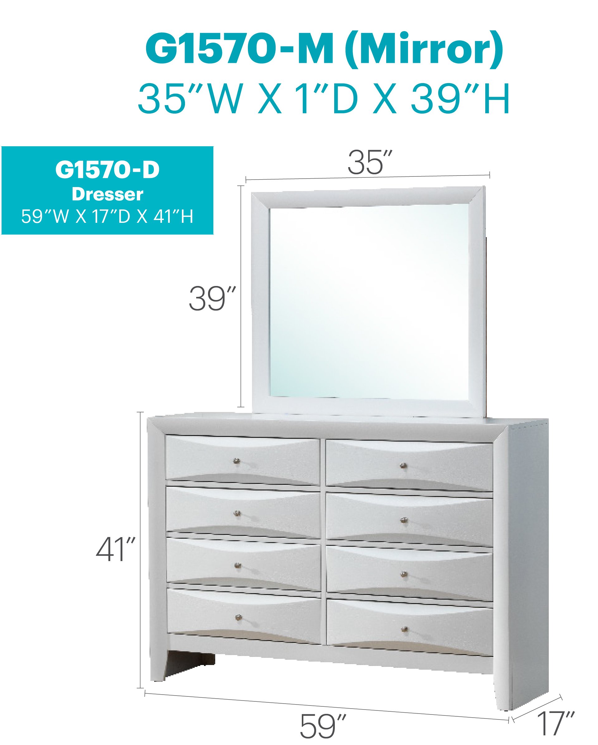 Marilla - Dresser - White - Image 2