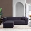 Marshall - Modern Boucle Sofa - Dark Gray - Image 9