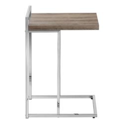 Accent Table C - Shaped, Contemporary And Modern - Taupe
