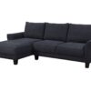 Belle - Sherpa Sectional Sofa With Left Facing Chaise - Black - Image 7