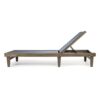 Summerland Chaise Lounge Dark Mesh Outdoor Seating - Dark Gray - Image 11