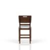 Casual Counter Stool Contrasting Upholstered Seat (Set of 2) - Brown - Image 3