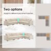 Convertible L Shaped Sectional Corner Couch With Armrest Storage Cup Holders USB Charger, Irregular Corner Oversized Comfy Modular Sofa - Beige - Image 16