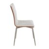 Mason - Contemporary Dining / Chair With Swivel (Set of 2) - Walnut / Cream - Image 3