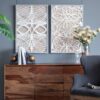 Leaf Shadow Box Wall Decor (Set of 2) - White / Gray - Image 2