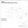 Gabbie - Square Coffee Table Storage Ottoman - Gray - Image 9
