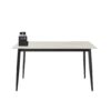 Mid Century Modern Dining Table Round White Sintered Stone Top Heavy Duty Metal Legs Waterproof Surface For Kitchen Dining Room Or Office Furniture - White / Black - Image 12