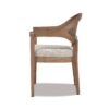Americana - Mid-Century Modern Cane Back Dining Chair Textured Weave - Taupe Beige - Image 4