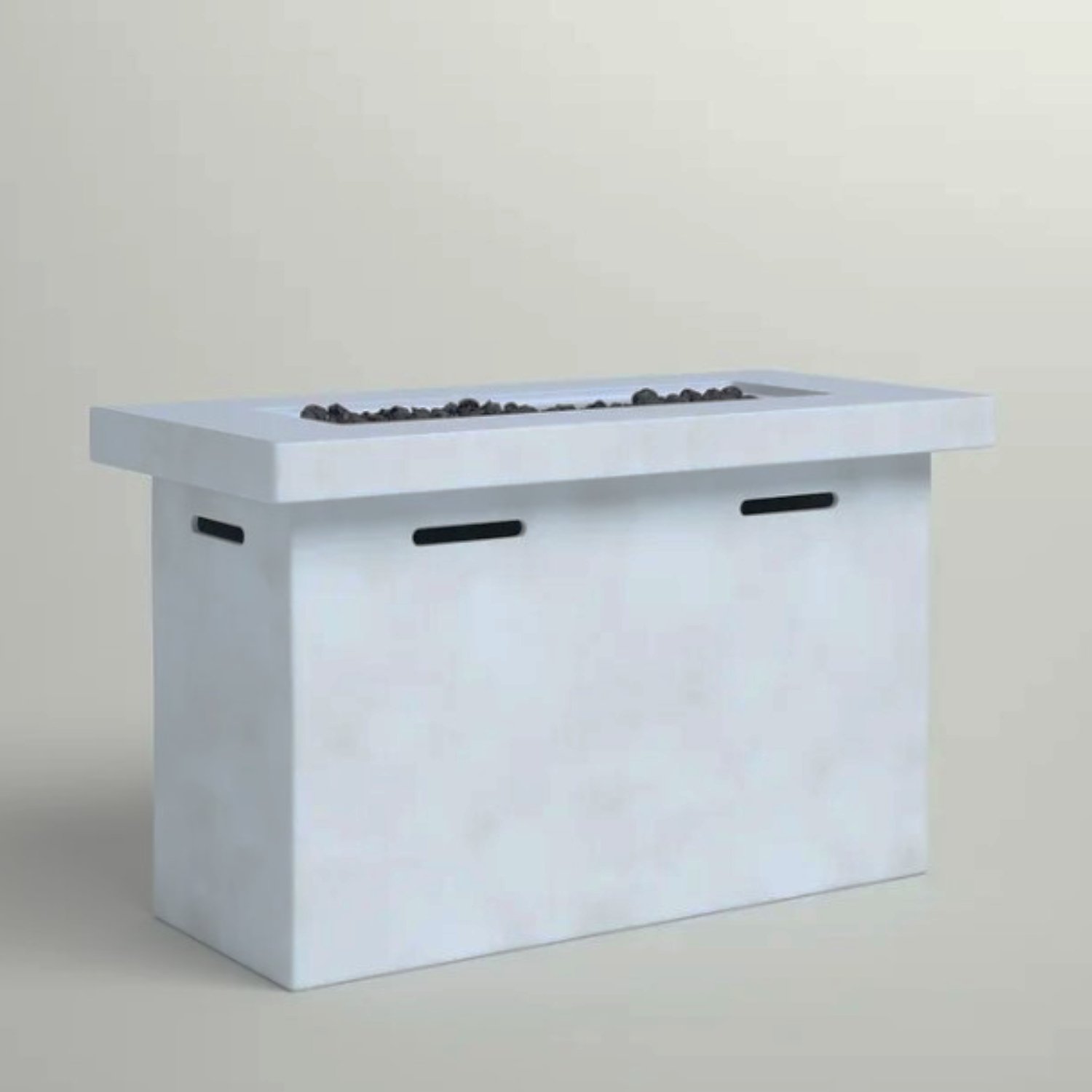 Reinforced - Propane Outdoor Fire Pit Table - Gray - Image 5