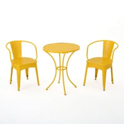 Colmar - 3 Piece Metal Set - Yellow