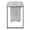Computer Desk, For Laptop, Left, Right Set-Up, Storage Drawers, Work, Contemporary, Modern - Gray - Image 3