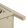 Hollowed Out Cabinet With 4 Doors, Suitable For Bedroom - Natural - Image 24