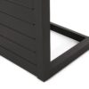 Aluminum Outdoor Side Table, C Shaped End Table, Outside Small Table For Patio - Black - Image 10