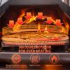 Silver Pizza Oven Outdoor 12" Semi-Automatic Rotatable Pizza Ovens Portable Stainless Steel Wood Fired Pizza Oven Pizza Maker With Built-In Thermometer Pizza Cutter Carry Bag - Silver - Image 10