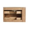 Modern Wall Mounted Bathroom Vanity With Sink And Storage Rack 2 Soft Close Drawers Plywood 30" - Imitative Oak - Image 17