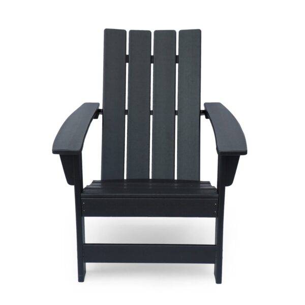 Enigmara - Outdoor High Density Resin Adirondack Chair - Black