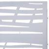 Outdoor & Indoor Privacy Screen Metal Privacy Screen, Freestanding Decorative Screen For Deck Balcony Patio - White - Image 7