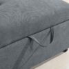 Hannah - Woven Convertible Armchair - Dark Gray - Image 5