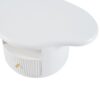 Cloud - Coffee Table, Irregular Shape Coffee Table With 1 Dreawer And Shelf For Living Room - White - Image 9