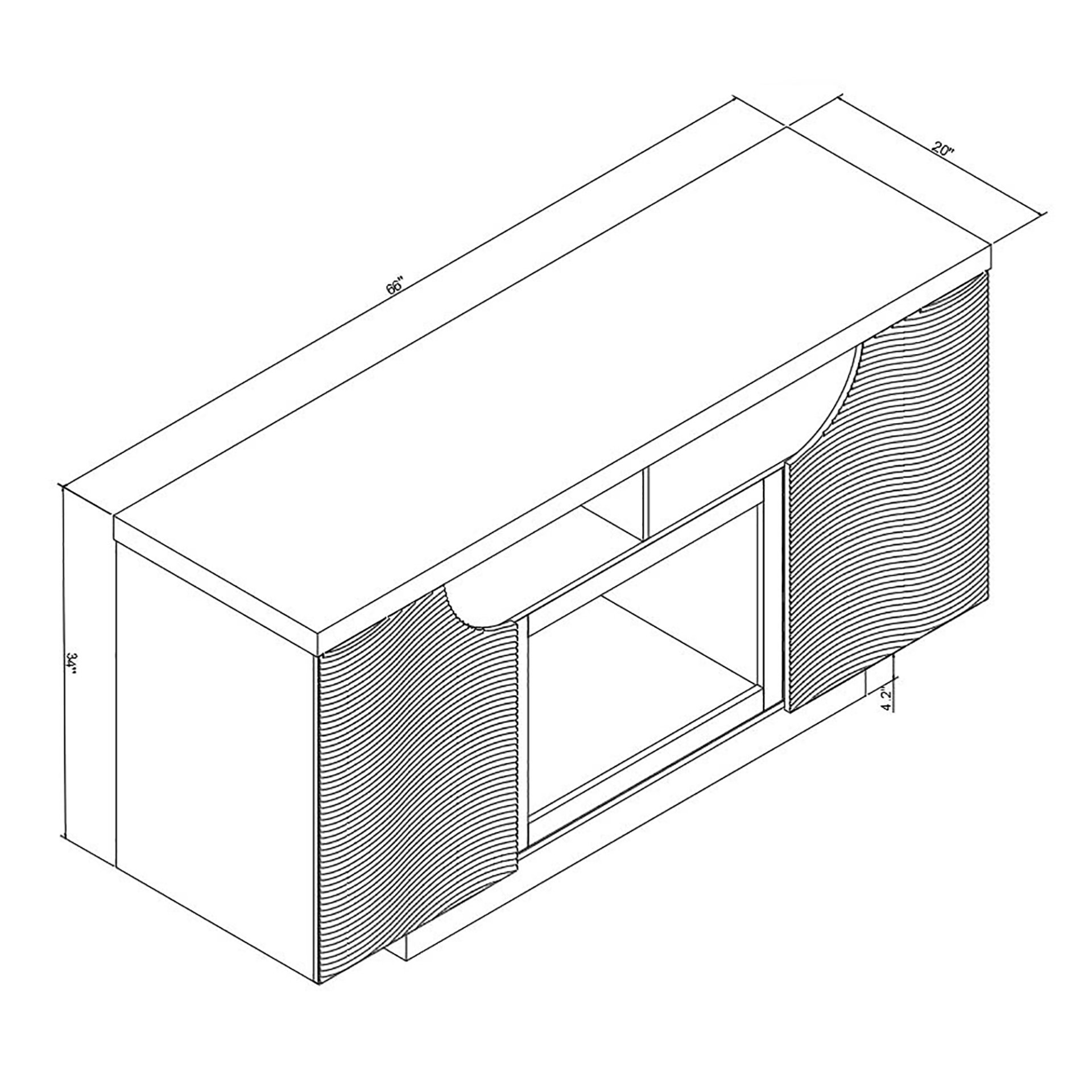 Alessia - Fireplace With 15 Temperature Settings - White - Image 3