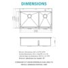 Topmount Drop In Kitchen Sink, Double Bowl 60 / 40 Stainless Steel - Brushed Nickel - Image 3
