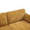 Modern Style Chenille 2 Seater Sofa With LED Light, USB Port & Storage Bag, Rubber Wood Legs - Mustard Yellow - Image 23