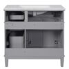 Bathroom Vanity With Sink, Soft Close Doors, And Storage Drawers - Gray - Image 14