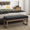 Milltown - Large Ottoman Bench - Midnight Black - Image 7