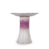 Birdbath For Patio, Garden - White / Pink - Image 8