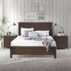 Albany - Twin Bed Frame With Headboard, Heavy Duty Modern Rustic Twin Size - Espresso - Image 2
