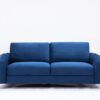 Wenona - Velvet 3 Pieces Living Room Set - Blue - Image 8