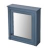 Wall Mounted Bathroom Storage Cabinet With Mirror, Medicine Cabinet With Height Adjustable Shelf, Over The Toilet Space Saver Cabinet - Blue - Image 13