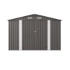 Large Metal Garden Shed With Double Door And Windows Waterproof Tool Shed - Gray - Image 12