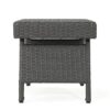 Outdoor Wicker Table With Rectangular Tabletop - Gray - Image 5