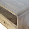 Curved Console Table - Brown - Image 7