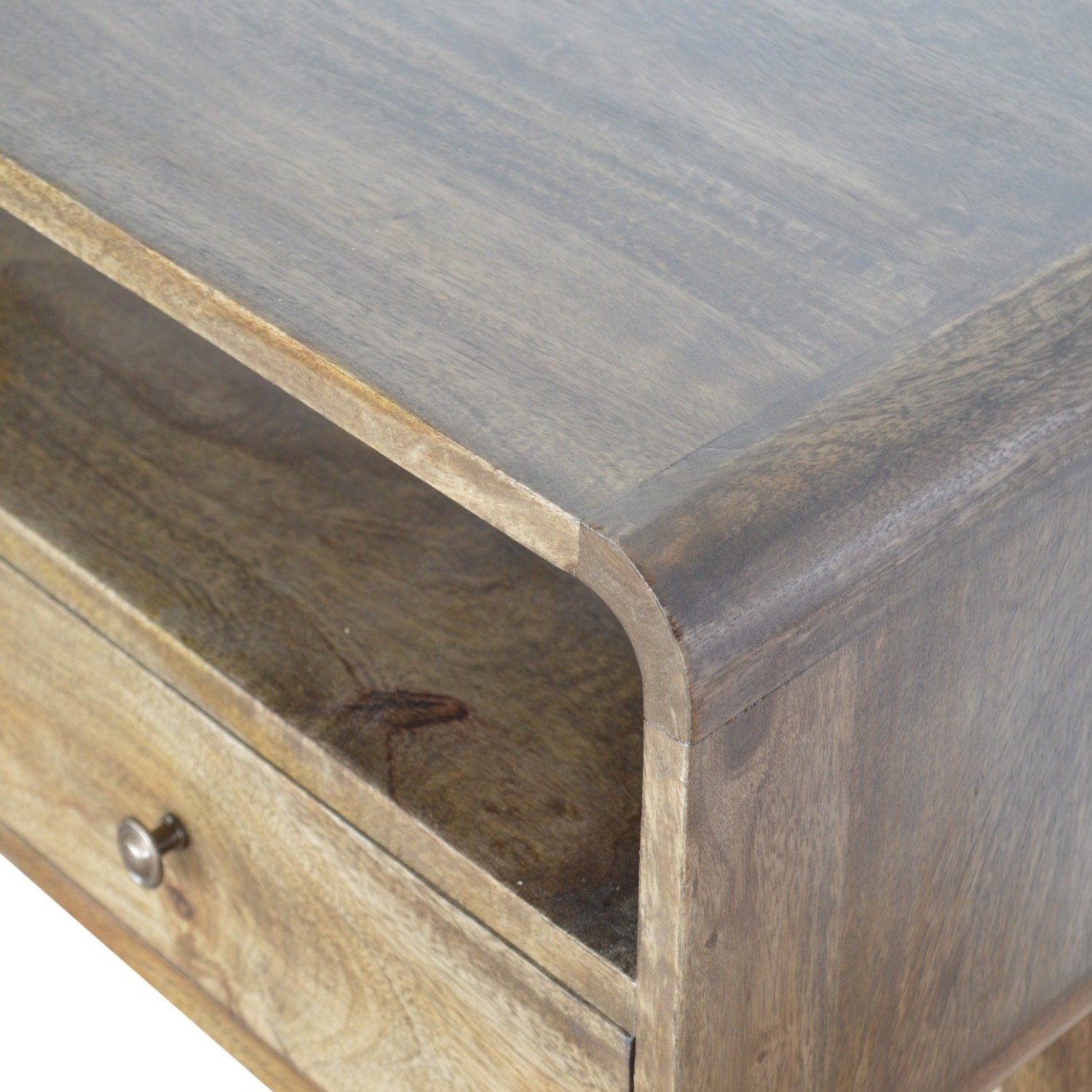 Curved Console Table - Brown - Image 7