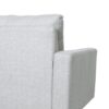 Jenny - Contemporary Tufted Fabric 3 Seater Sofa - Light Gray - Image 8