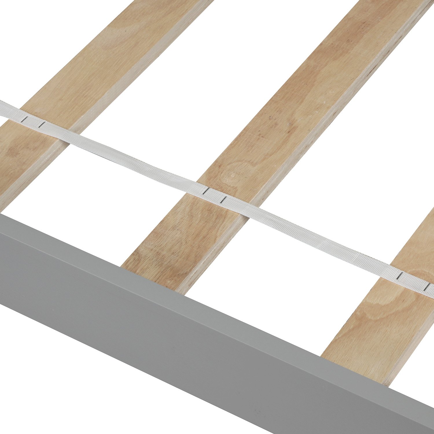 Twin Size Platform Bed - Gray - Image 9