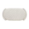 Fuji - Oval Storage Bench, Upholstered - Ivory White - Image 5