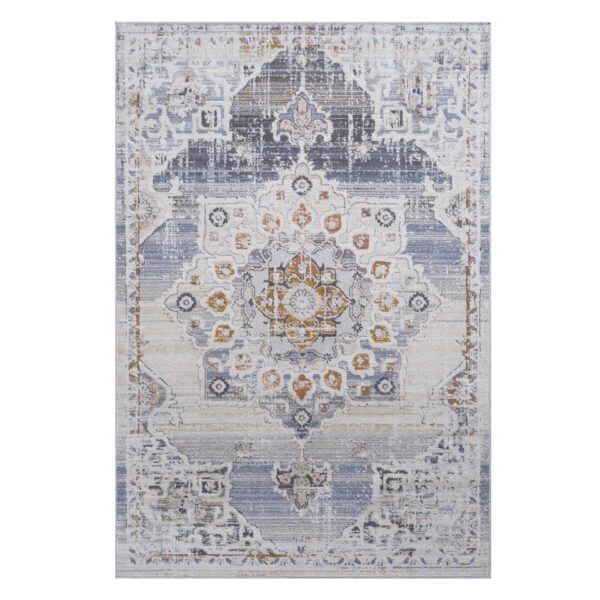 Payas - 5' X 7' Medallion Area Rug - Cream / Gold