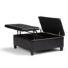 Harrison - Coffee Table Storage Ottoman - Midnight Black - Image 2